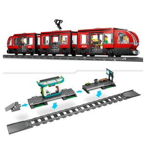 Lego Downtown Streetcar & Station 60423